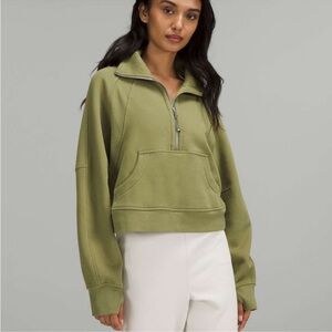 Lululemon half zip scuba bronze green XL/XXL